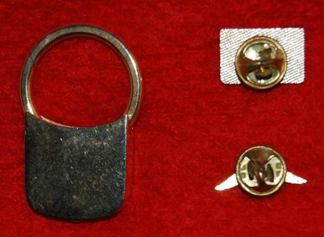 AOPA key ring, AOPA lapel pin & Hawthorne Air Faire lapel pin