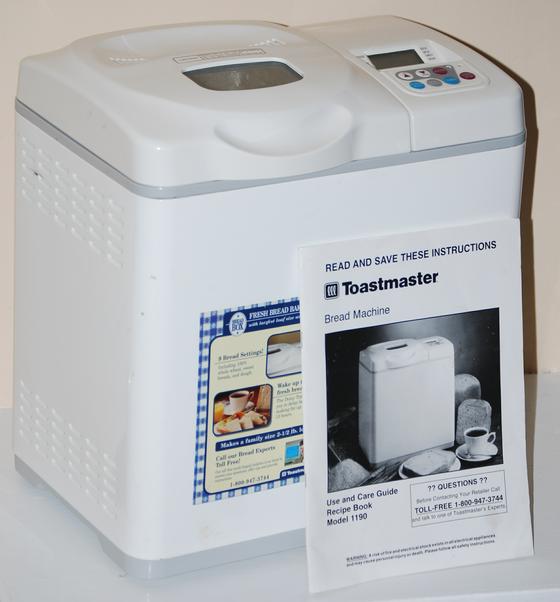 Free Toastmaster Bread Machine Recipes : Toastmaster 1150 Bread Box